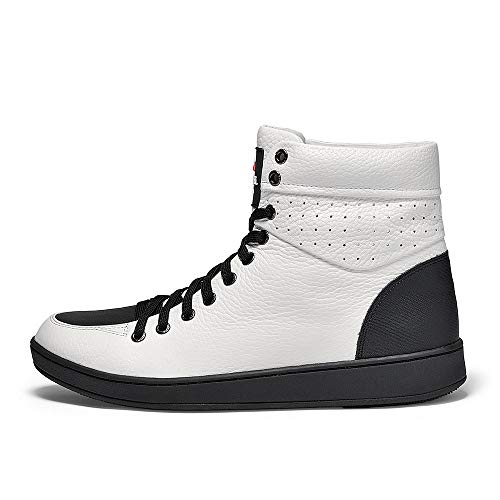 Image of TRAVEL FOX Unisex Classic 900 Nappa Leather Round Toe Lace-Up High-Top Sneakers