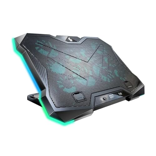 Refroidisseur pour ordinateur portable de jeu D11 support ventilé réglable RGB 12-18 pouces - 7