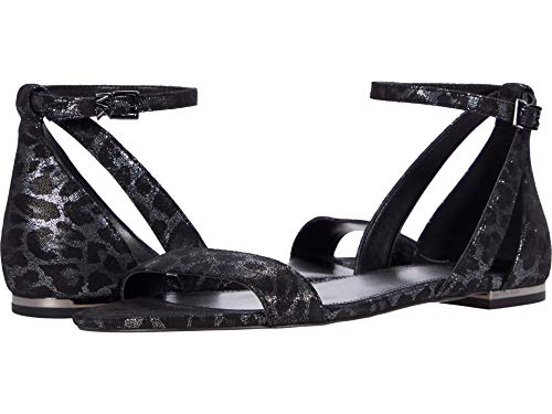 Michael Kors Cardi Flat Sandal Black/Silver 7 M