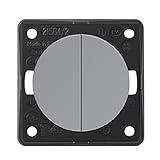 Berker Integro Flow Serienschalter, grau