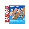 BAND-AID Brand Adhesive Bandage Family Variety Pack in Assorted Sizes Featuring Water Block Flex, Flexible Fabric, Skin-Flex, Tough Strips & Pixar Character Bandages, 110 ct