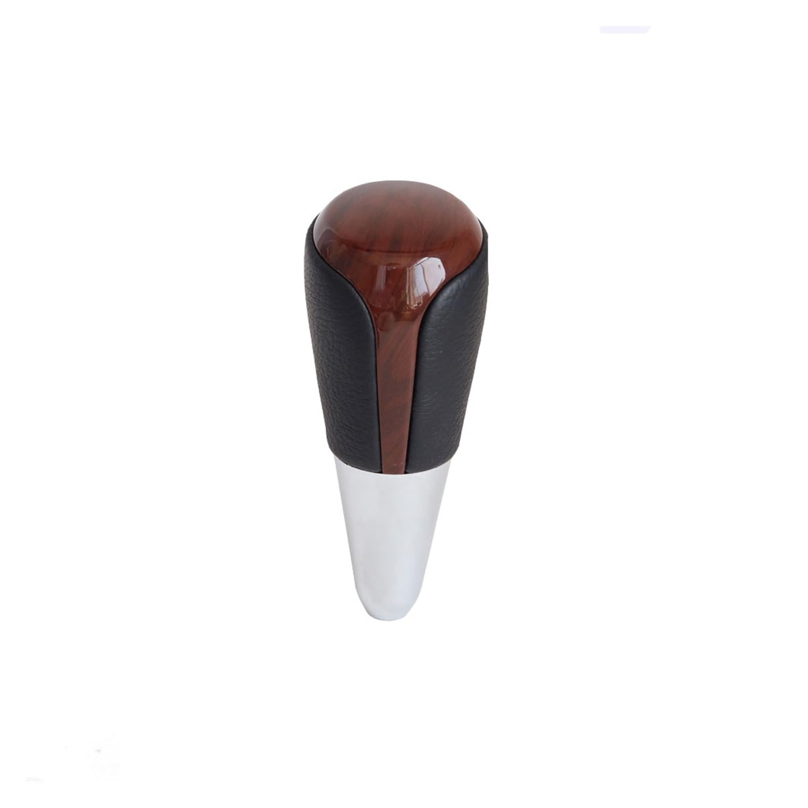 LinQianBhD Car Gear Shift Knob for Toyota for Tacoma for Camry for RAV4 for Crown 8mm Gear Knob Brown Carbon Chrome Sliver Shift(Brown)
