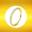 Gold, Bigger Clear Cz(5a)