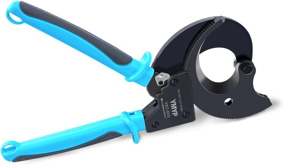 Ratchet Cable Wire Cutter Heavy Duty for Cutting Electrical Aluminum Copper and Multi-core Cables up to 300mm² (AWG 600MCM)