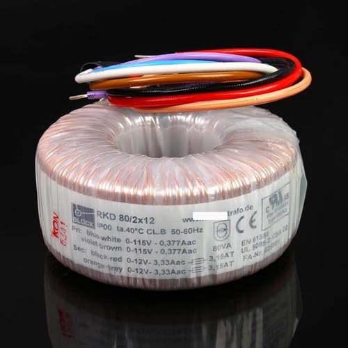Transformateur toroïdal double 18V 80W 80VA bloc alimentation anneau