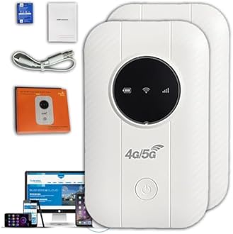 Ultra Link Pocket Free Satellite Internet in Your Pocket, Router Unlimited Satellite Internet Portable Satellite Internet WiFi, Ultra Link Free WiFi Router Pocket 5G, for International Travel (2pcs)