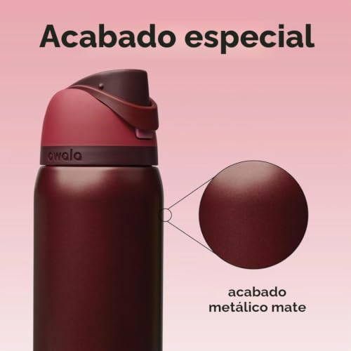 Miniatura 5 de Owala Freesip - Stainless Steel - 32-Oz. - Red Black Cherry Amazon A7