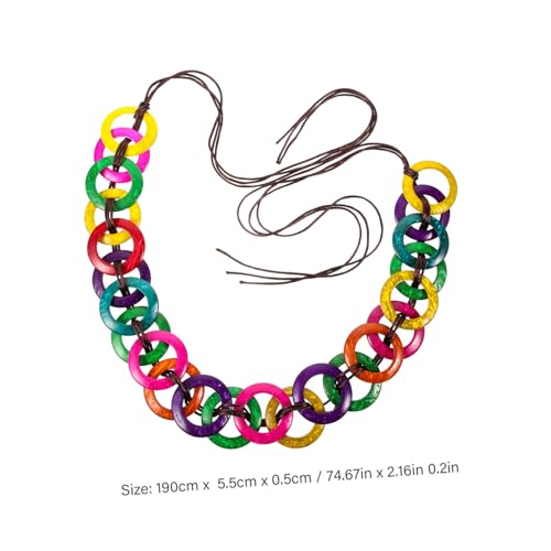 Beaupretty Bohemian Multi Color Rope Waist Belt for Women Stylish Braided Wrap Around Waist String Belt Decorative Dress Accessory for Casual Festival and Party Wear2