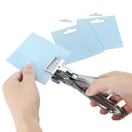 T Slot Shape Hole Punch Steel Handheld Hanger Airplane Butterfly T-Hook Clamp Pliers Cutter ID Punching Plastic Cardboard Badge Label for DIY Handmade Crafts Utensils by AGUZXTM - Image 3