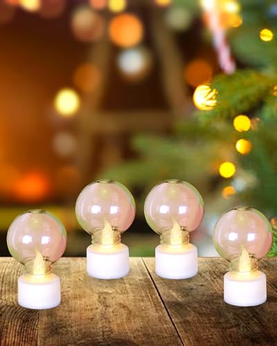 Image of Homesake 4 pcs Flameless and Smokeless Acrylic Antique LED Lantern Hurricane Lamp and Wall Hanging Led Candle Light, Festive Decor, Diwali Decoration for Home, Led Candles for Decoration (White)