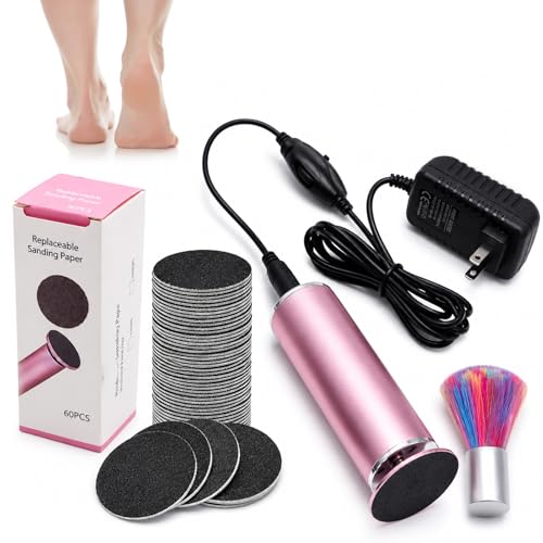Honey Glow Pied Mielle, 4 pièces Ponceuse Pied, Ponceuse Pieds Electrique, Rapeuse Pieds électrique, Mielle Glow Pied, Plusieurs Vitesses Réglables, pour Femmes & Hommes Pieds et Ongles