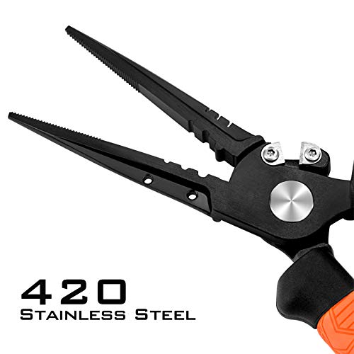 Image of KastKing Speed Demon Pro Fishing Pliers, Straight Nose, 8.5 inch