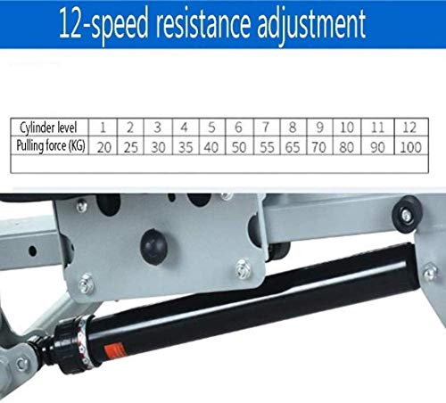 Image of Foldable Rowing Machines Home Rowing Machine, Hydraulic Rower Trainer Rowing Machine for Home Gym, 12 Adjustable Resistance, Hd Data Display, Maximum Load 120kg, Fitness Equipment