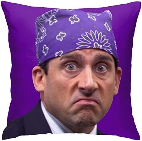Kunzbs Throw Pillow Case The Office Michael Scott Prison Mike Cushion Home Living Room Soft Square Pillowcase Cover for Decor One Size 323597 323597