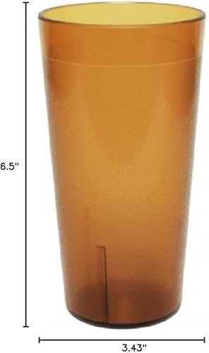 Vista 134 de Juego de 12 vasos de color transparente de 5 oz. Vasos de té helado reutilizables de alta calidad, apilables, aptos para lavavajillas, resistentes a