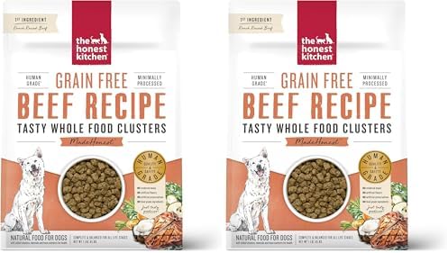 The Honest Kitchen Whole Food Clusters Grain Free Beef Dry Dog Fo...