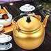 DOITOOL 2 Quart Stainless Steel Tea Kettle Stovetop, Teapot for Stovetop with Ergonomic Handle, Golden Tea Pot Korean Kettle for Coffee Hot Hot Water Boiler for Induction Gas