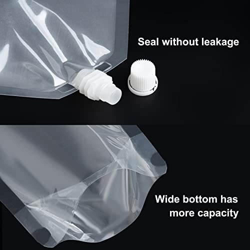 Cruise Flask Pouches Kit Reusable Plastic Flasks Rum Runner Drinking Bags For Travel,Outdoor Sports,Concerts(32Oz-6Pcs+Funnel Kit) #TOP5