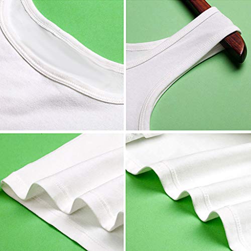 Homyl U-pescoço Elastic Camisole Regatas Para Mulheres Calções XXL Branco E Preto