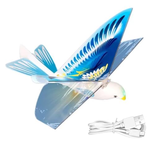 Youding Flying Bird Toy - Figura De Animal Realista con Alas Eléctricas | Flotante Interactiva Recargable | Retorno Automático No Se Necesita Control Remoto | Parque De Jardín Al Aire Libre, Ju