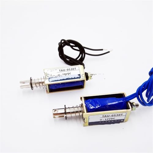 Électroaimant TAU-0530 DC 12V 24V push-pull avec course de 10mm