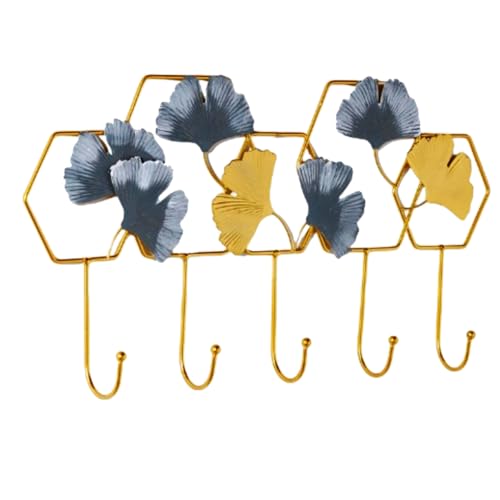 Perchero de pasillo con ganchos para ropas y bolsos de pared 2