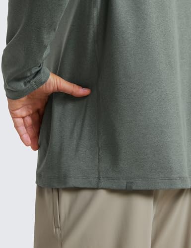 CRZ YOGA Cloud Jersey Mens Long Sleeve Shirts Breathable Casual Workout Crewneck T-Shirts Soft Basic Tops4