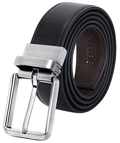 Creature Vegan Leather Formal/Casual Reversible Belt For Men/Boys...