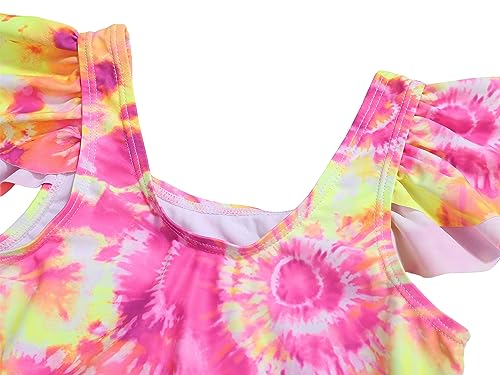 Image of LIZENS Girls Swimwear One Piece Swimsuit Toddler Cute Beach Bathing Suit