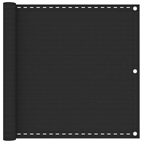 vidaXL Balkon Sichtschutz Bespannung Terrasse Windschutz Sonnenschutz Balkonbespannung Balkonverkleidung Balkonsichtschutz Anthrazit 90x300cm HDPE