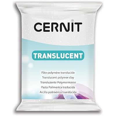CERNIT Transparant Clay 56g, Amber, 7 x 5.5 x 1.5 cm