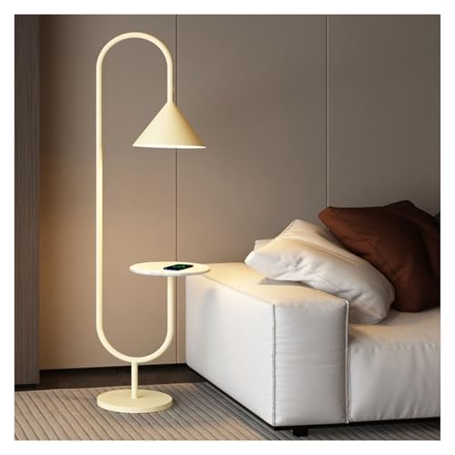 Lámpara de noche funcional con arco y estante para iluminación de sala de estar y dormitorio
