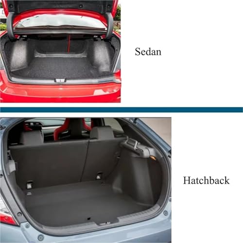 Tapis de coffre Civic 11 imperméable et lavable style 2 noir - 2