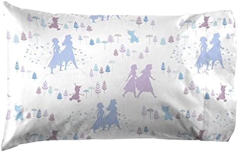 Jay Franco Disney Frozen Magical Nature 100% Cotton Oxford Pillowcase Set - 2 Pack