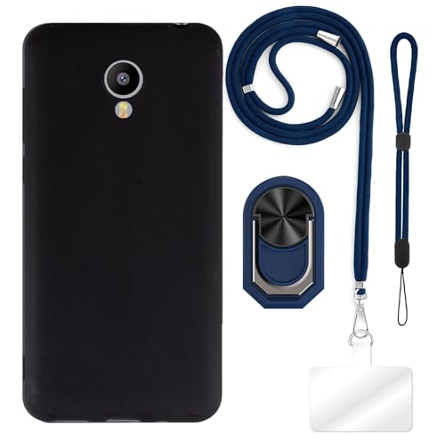 ESACMOT [4 in 1] P[X Meizu M2 Ƃ̌݊AXgbvAXgohAOtAϏՌیJo[spZbg (u[Zbg)