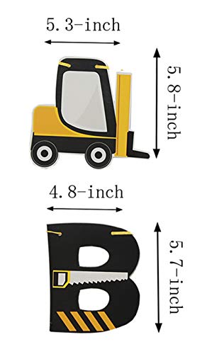 Construction Vehicle Happy Birthday Banner Dump Truck Excavator Tank Truck Garland For Boys Construction Themed Party Kids Birthday Party Decoration By Ucity #TOP2