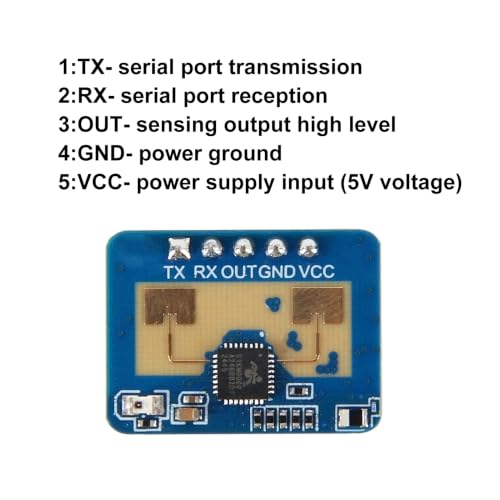 4pcs LD2410C Sensor Module HLK-LD2410 Human Presence Radar LD2410 Millimeter Wave Radar Sensor Module Non Contact 24GHz ISM Band Serial Port IO Level Output by ACEIRMC - Used condition - Image 2