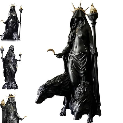 Hecate Statue,The Witch of The Night,Underworld Hekate,Hecate Greek Goddess with Her Hounds...