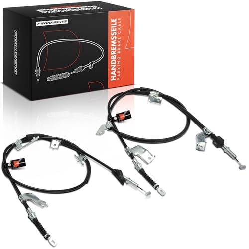 Image of Frankberg 2x Handbrake Cable Rear left Right 47560-S5s-e14