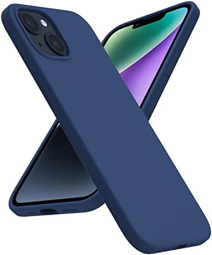 ACRONIX Compatible with iPhone 14 Case 6.1", Silky-Soft Touch Liquid Silicone Case Shockproof Rubber Case Full Body Protection Cover for iPhone 14-Midnight