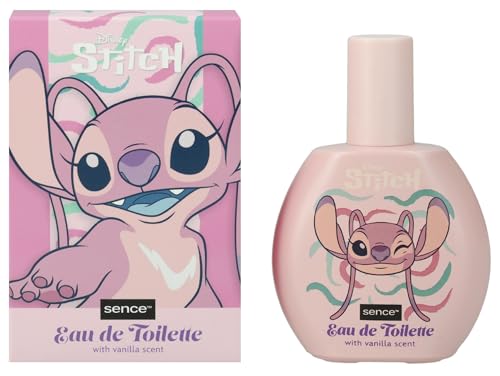 Disney Stitch & Angel Vainilla EDT, Perfume para mujeres, niños, adolescentes y niñas, Sence Vegan Beauty Eau de Toilette, Perfume para niños (1 x 100 ml)