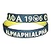 AIKVSXER Hilynssher Greekin' It A Phi A Fraternity Silicone Bracelets (2 Bracelets per Pack)