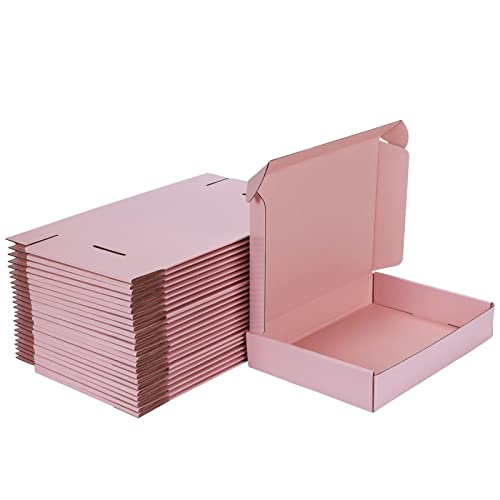 Mebrudy 11X8X2 Inches Shipping Boxes Pack Of 25, Pink Corrugated Cardboard Box For Mailing Packing Literature Mailer #TOP9