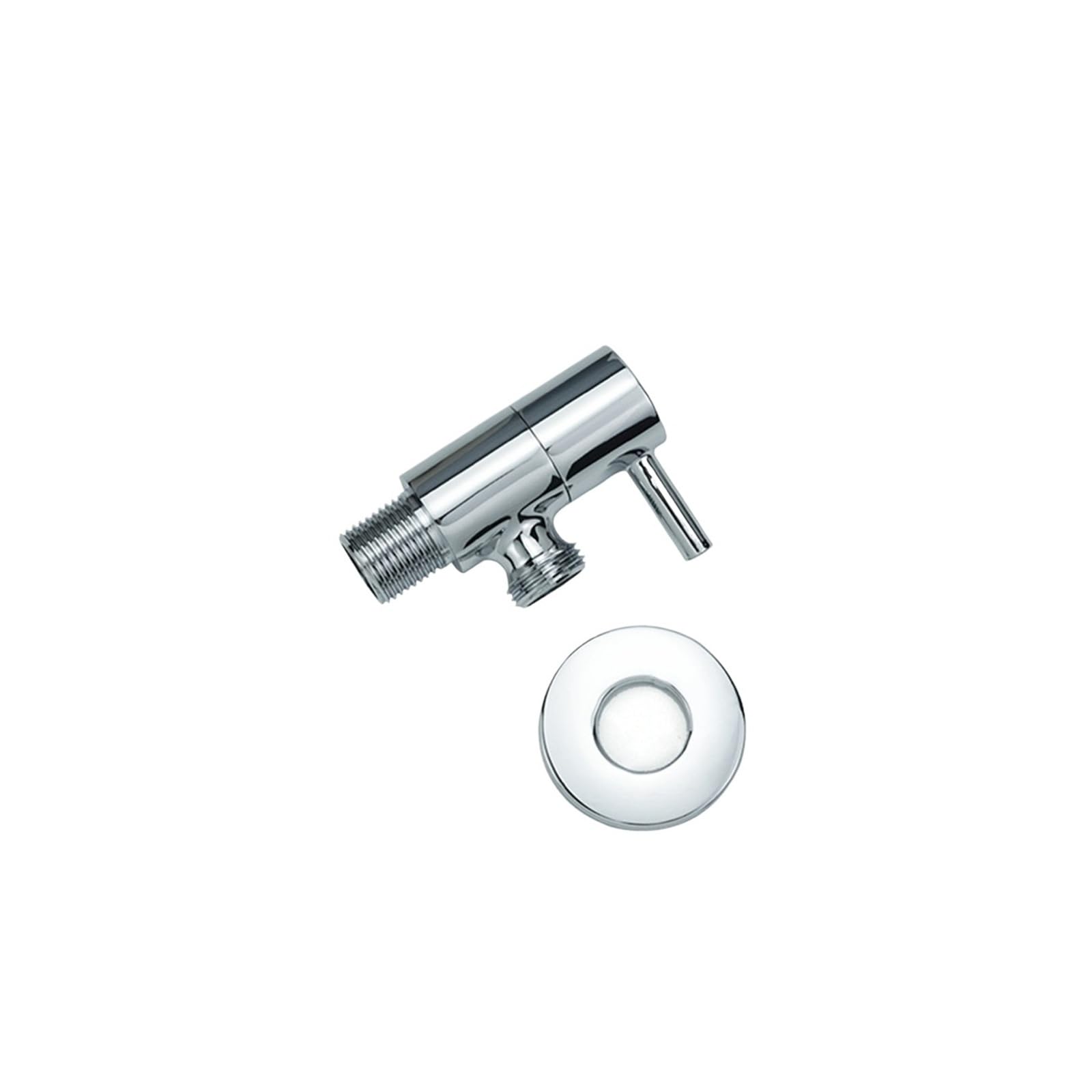 Bvhisehp Type Q Polished Brass G1/2 Angle Stop Valve Multi Color Single Double Water Shut Off Valve Household Plumbing Fitting For Bathroom Kitchen Toilet(Type Q)