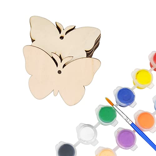 30 Pack Wooden Butterfly Cutouts Unfinished Wood Butterfly Ornaments Diy Butterfly Craft Gift Tags For Thanksgiving Christmas Home Party Decoration Craft Project #TOP5