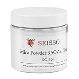 Silver White Mica Powder - 3.5 Ounces/ 100 Grams - Natural Epoxy Resin Dye - for Soap Making, Slime and Nail Pigment Powder, Paint, Bath Bomb Colorant