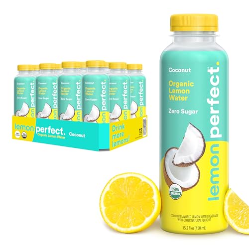 Lemon Perfect Coconut Lemon Water, Organic, Zero Sugar 12 Pack