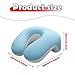 FytStycale Desk Napping Pillow Memory Foam Multipurpose Headrest Neck Support for Travel Office Car, Blue White
