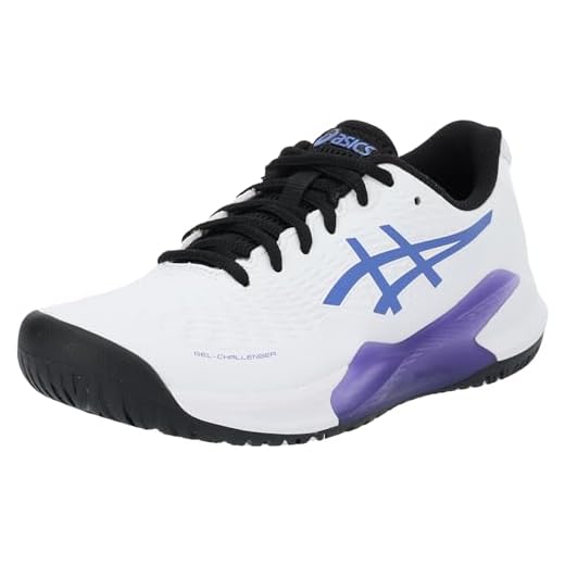 ASICS Homme Gel-Challenger 14 Sneaker, Blanc/Saphir, 39.5 EU