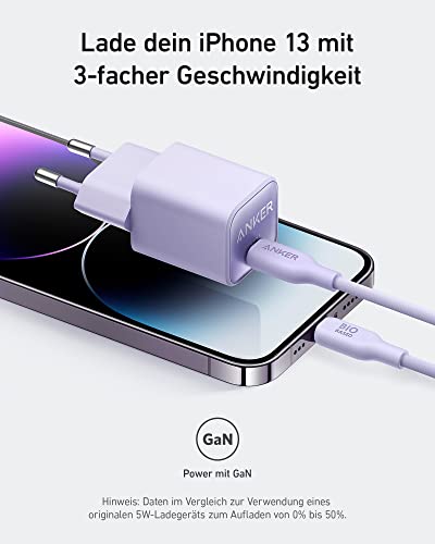 Anker 30W USB C Ladegerät, GaN 511 Nano 3, PIQ 3.0 PPS Schnellladegerät – Ansicht 4